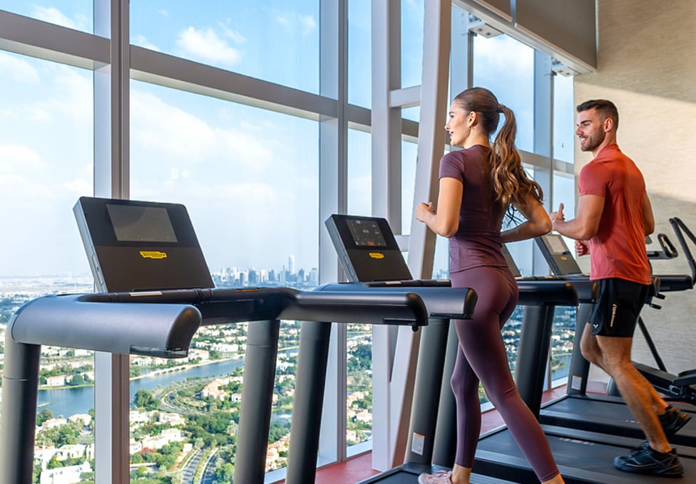 State of the art gym Uptown Dubai