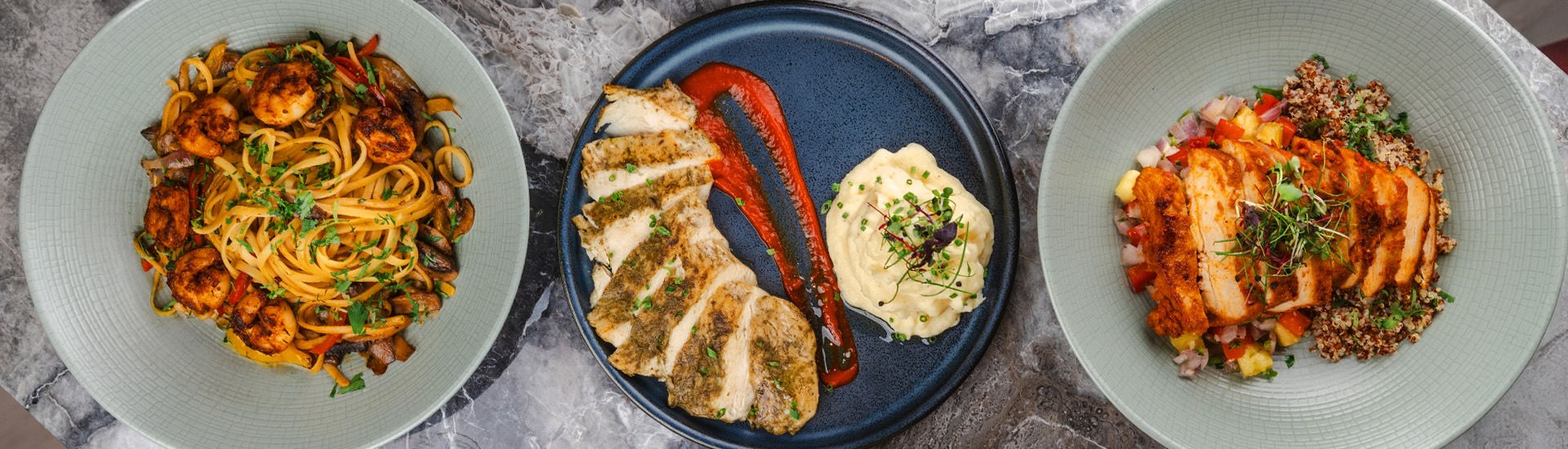 business lunch at uptown social